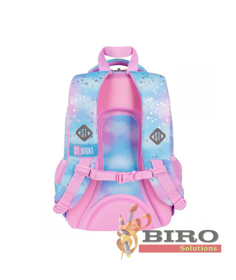 Ghiozdan Ergonomic Impermeabil Colectia St.Right - Pastel Stars BP26 39x27x17cm